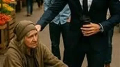 قصة مليونير حديث الثراء دفعَ متسوّلةً فقيرة في السوق