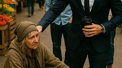 قصة مليونير حديث الثراء دفعَ متسوّلةً فقيرة في السوق