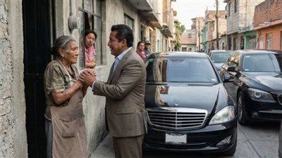 أعطته آخر ما تملك تحت المطر… وبعد أسبوع امتلأ شارعها بسيارات فاخرة!